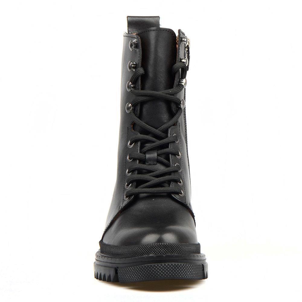 Men's Military Boots Lace Up Ankle Boots Black