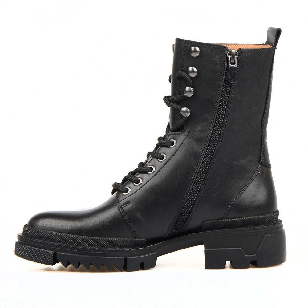 Men's Military Boots Lace Up Ankle Boots Black