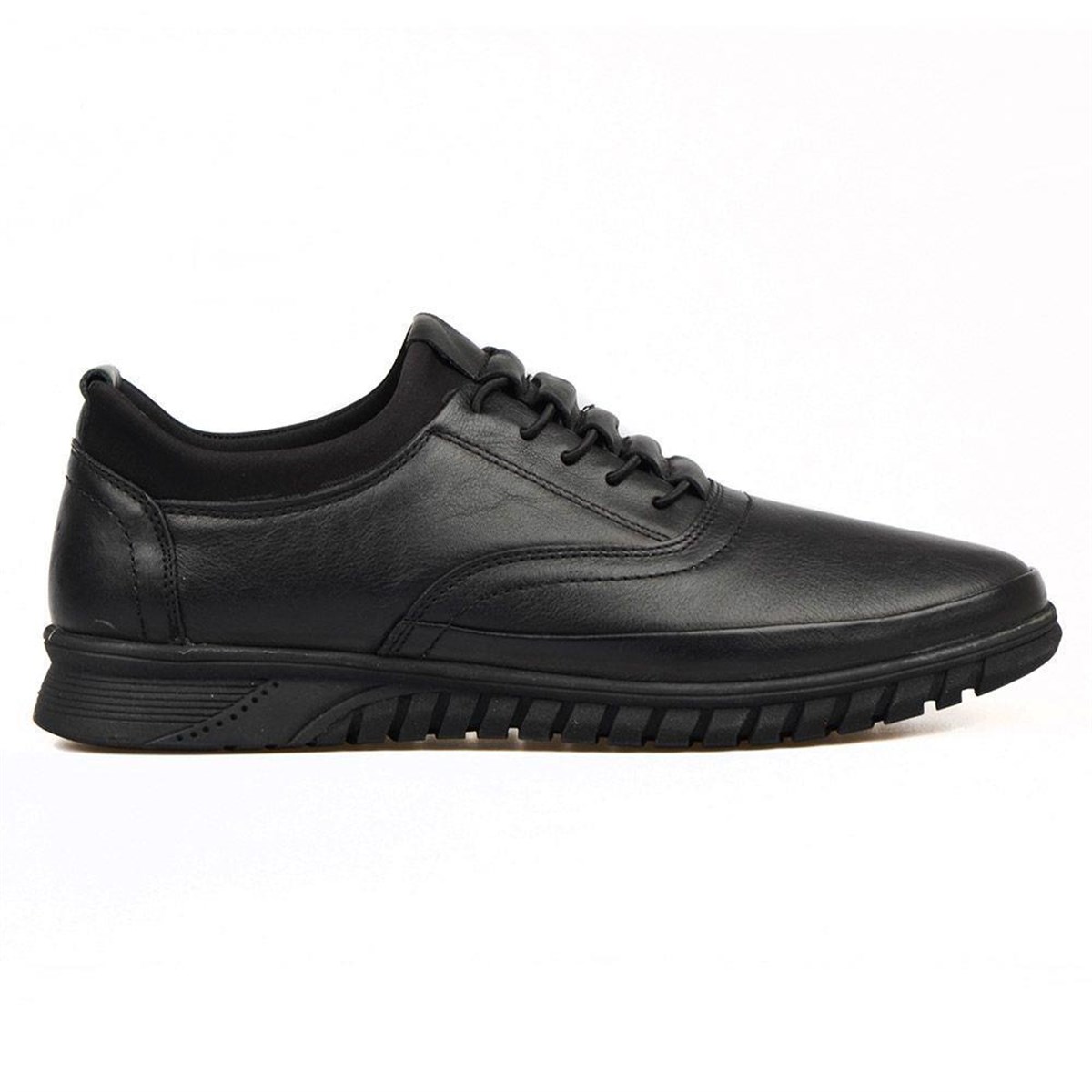 Black Leather Men Shoes