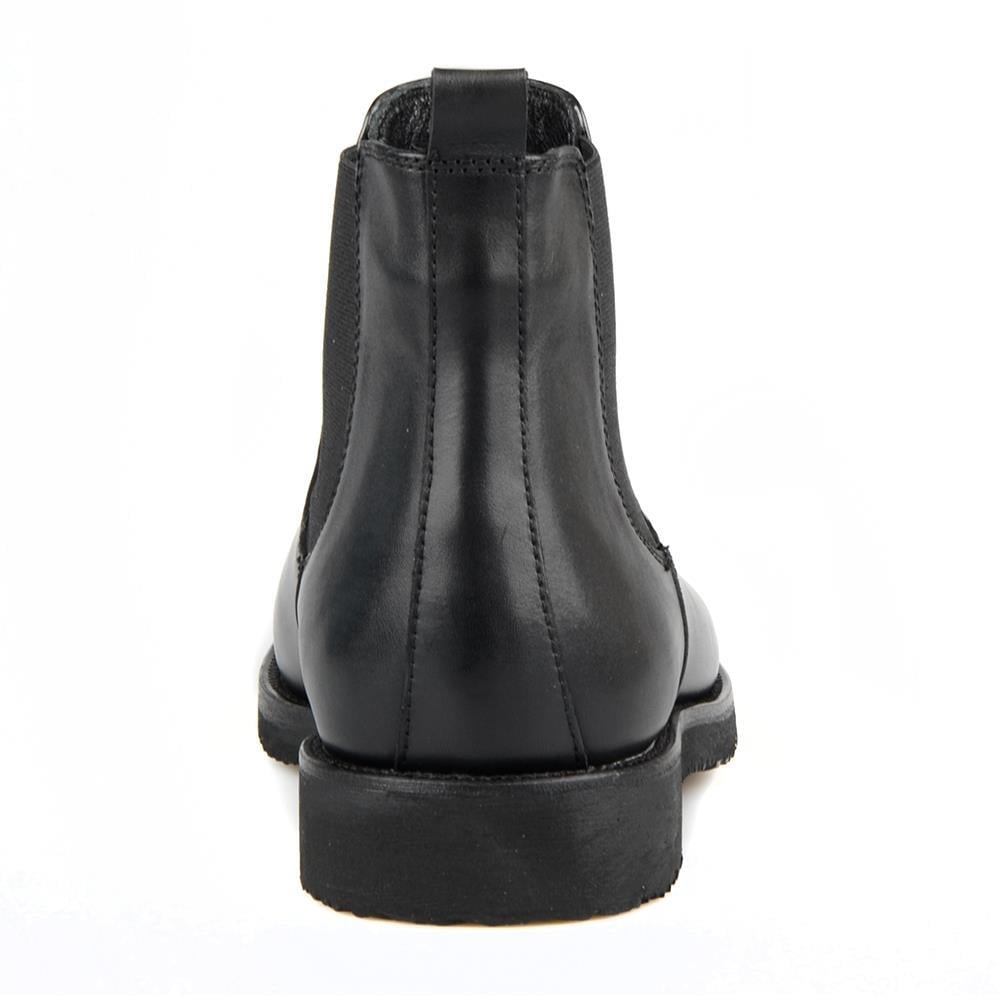 Black Leather Men's Chelsea Boots