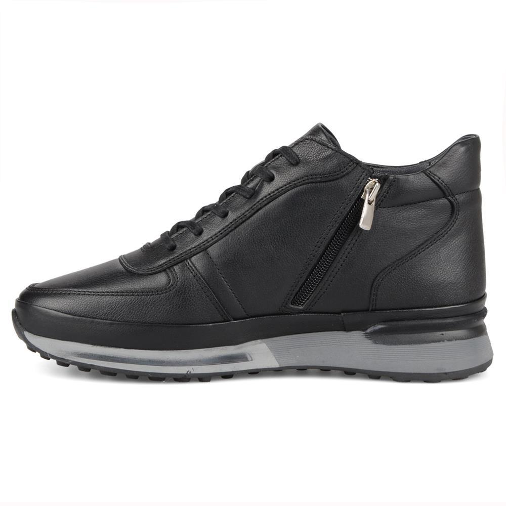 Black Leather Men's Boots