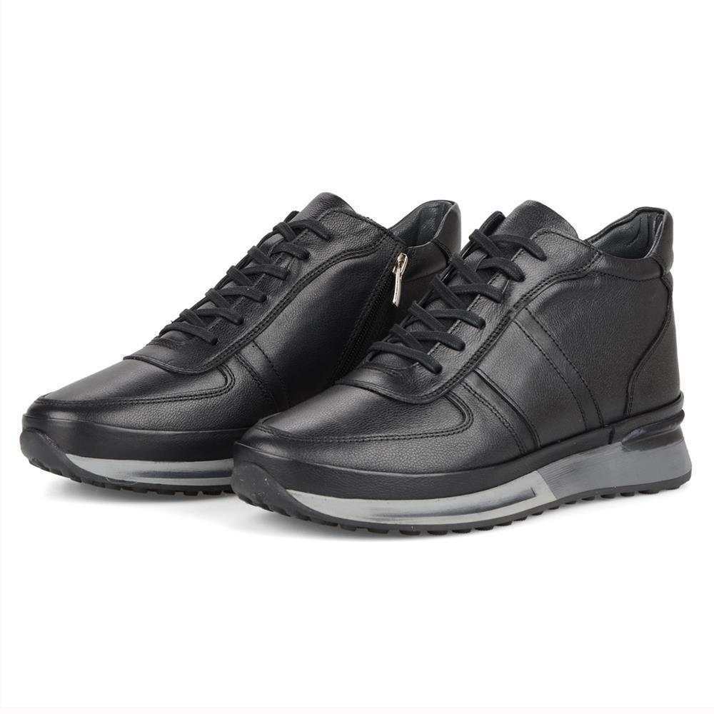 Black Leather Men's Boots