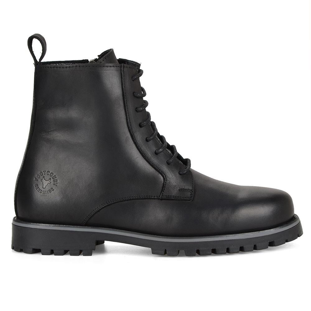 Siyah Erkek Bot Fermuarlı Newcat