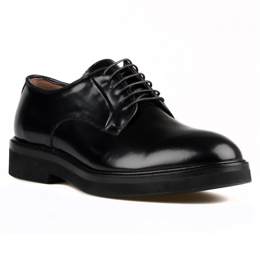 Black Leather Classic Men's Shoes