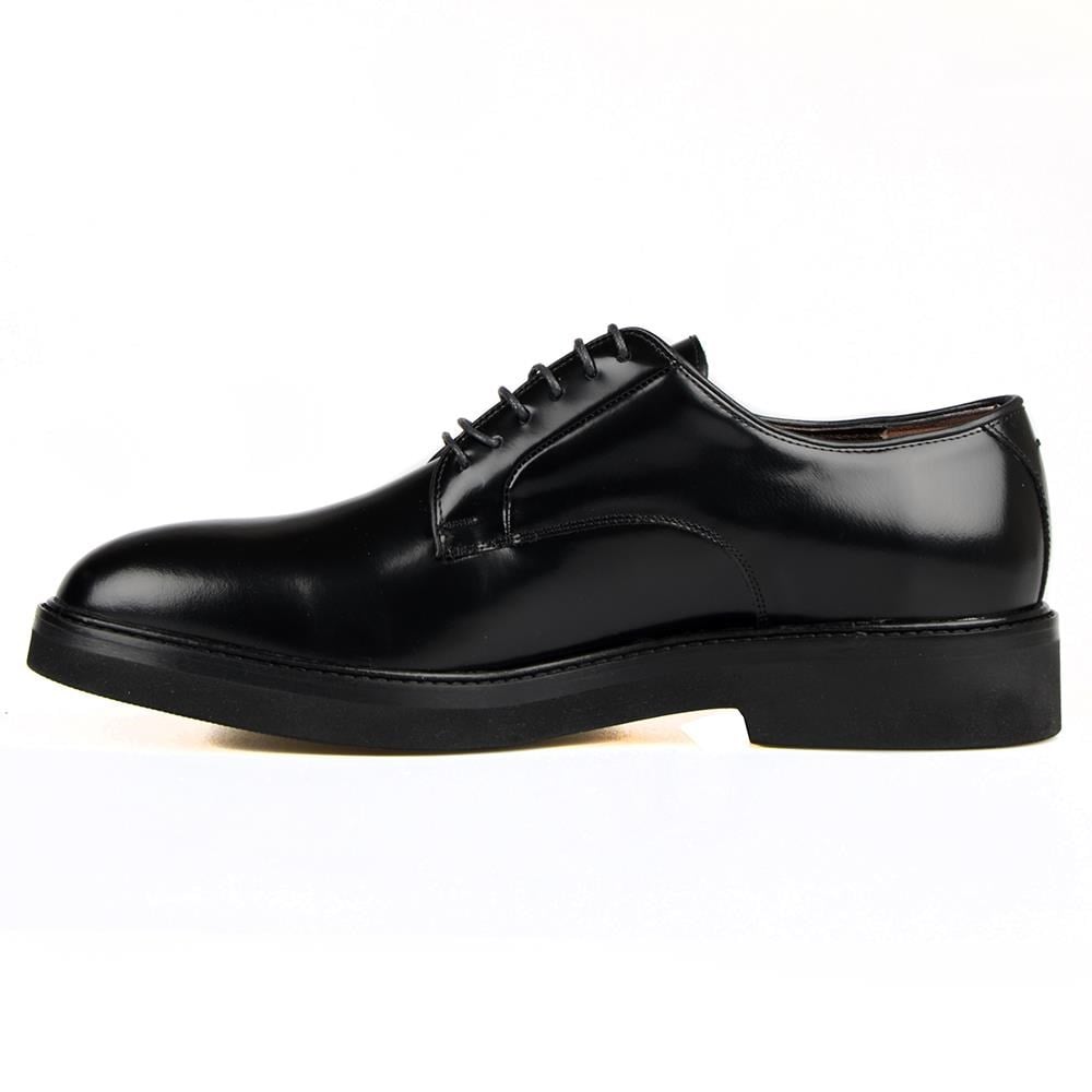 Black Leather Classic Men's Shoes