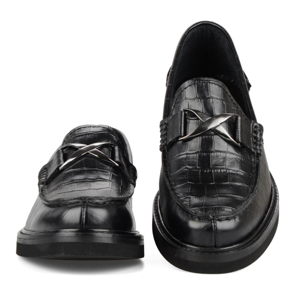 Black Men Loafer Leather Shoes