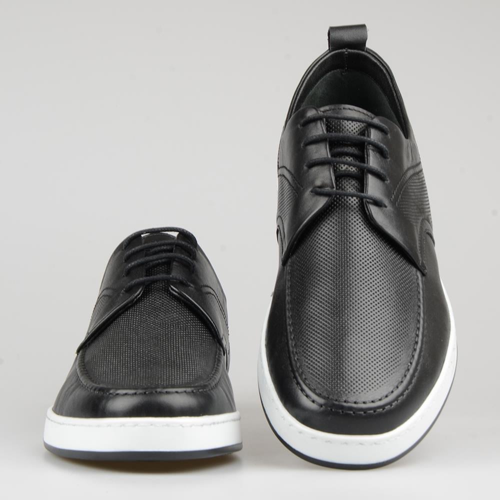 Siyah Erkek Günlük Ayakkabısı Bağcıklı 