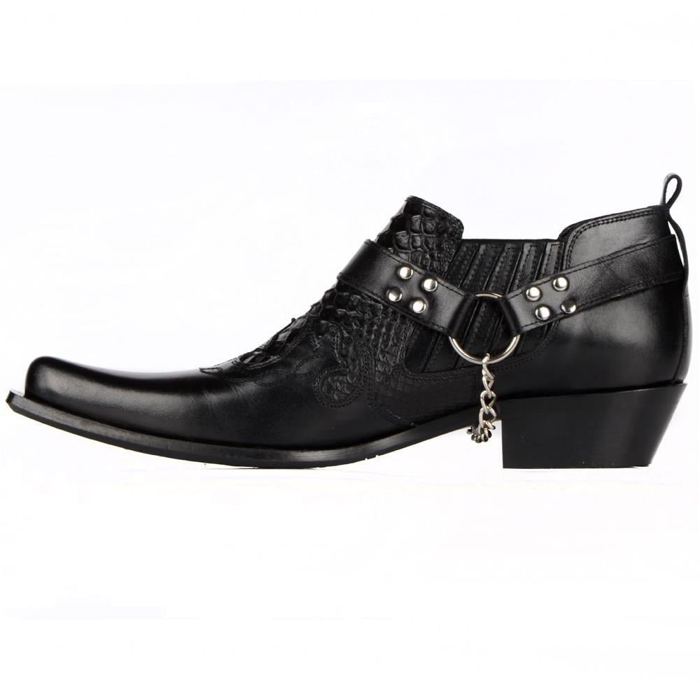FootCourt Cowboy Shoes Black