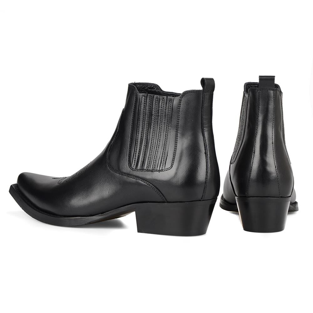 Siyah Erkek Kovboy Botu (Foot)