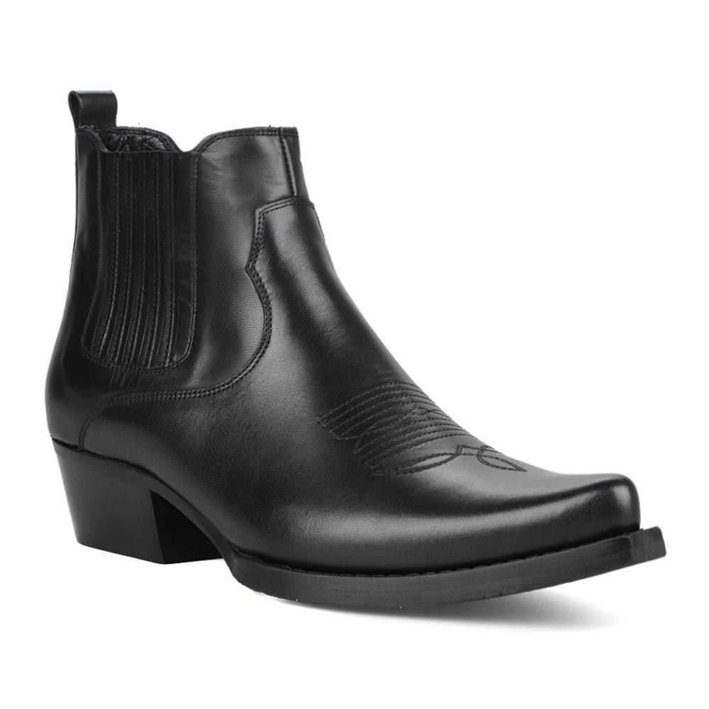 Siyah Erkek Kovboy Botu (Foot)