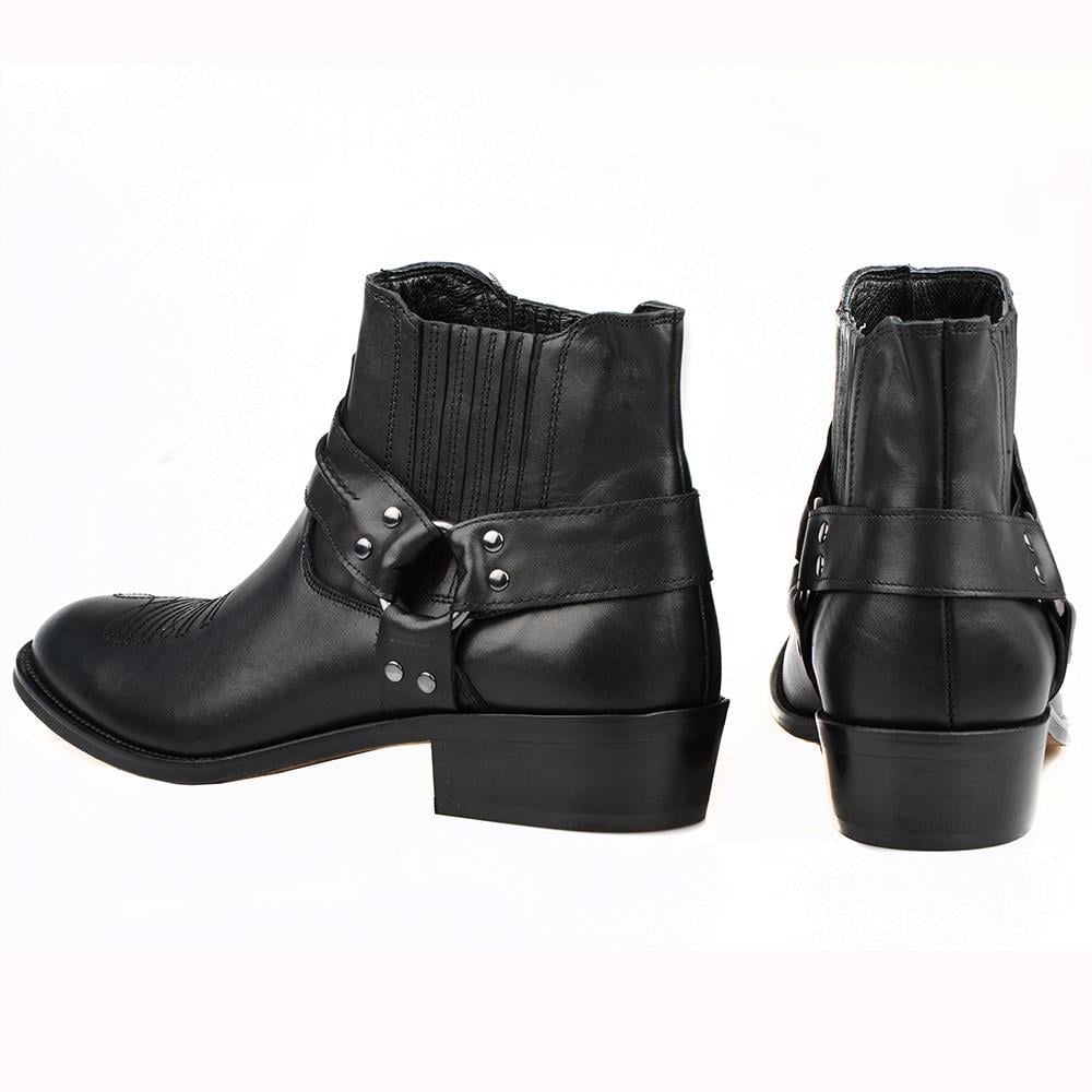 FootCourt Cowboy Boots Black
