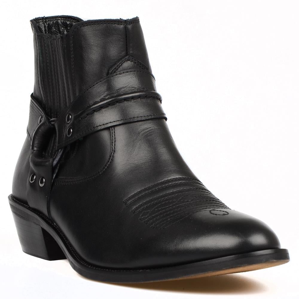 FootCourt Cowboy Boots Black