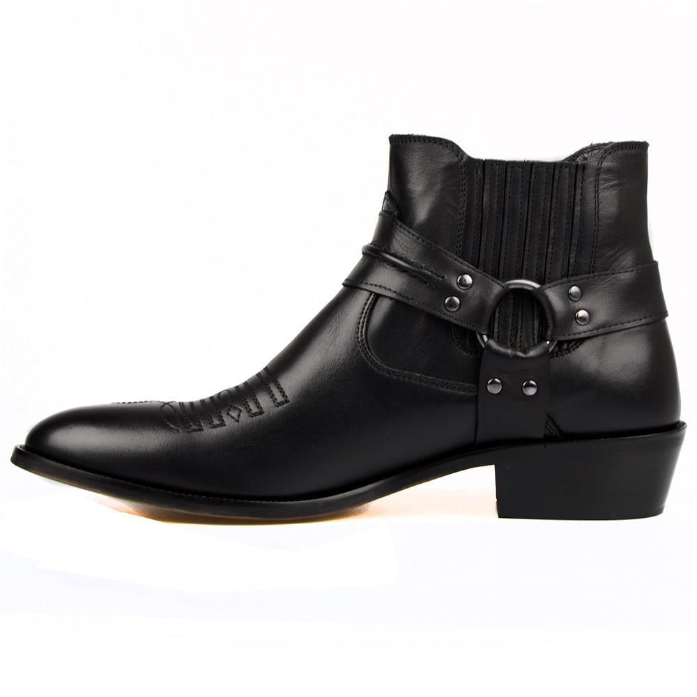 FootCourt Cowboy Boots Black