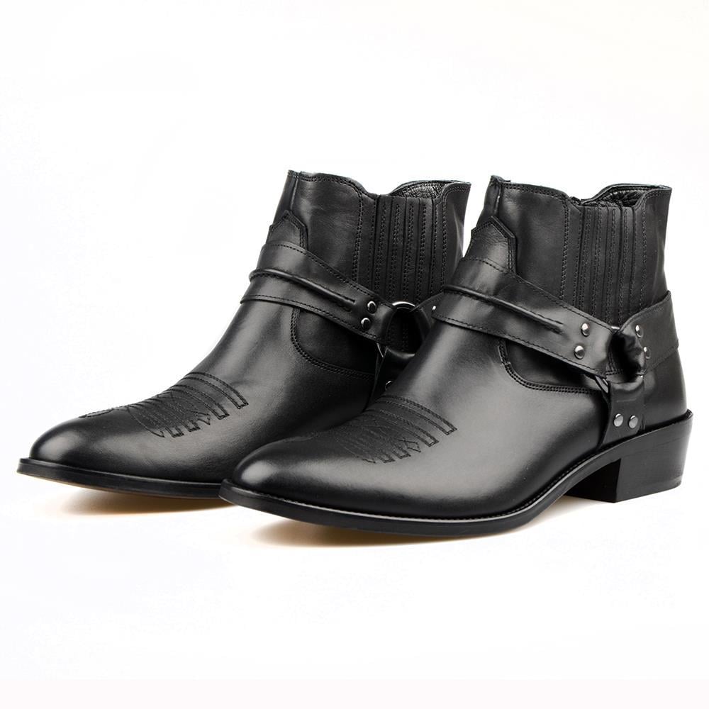 FootCourt Cowboy Boots Black