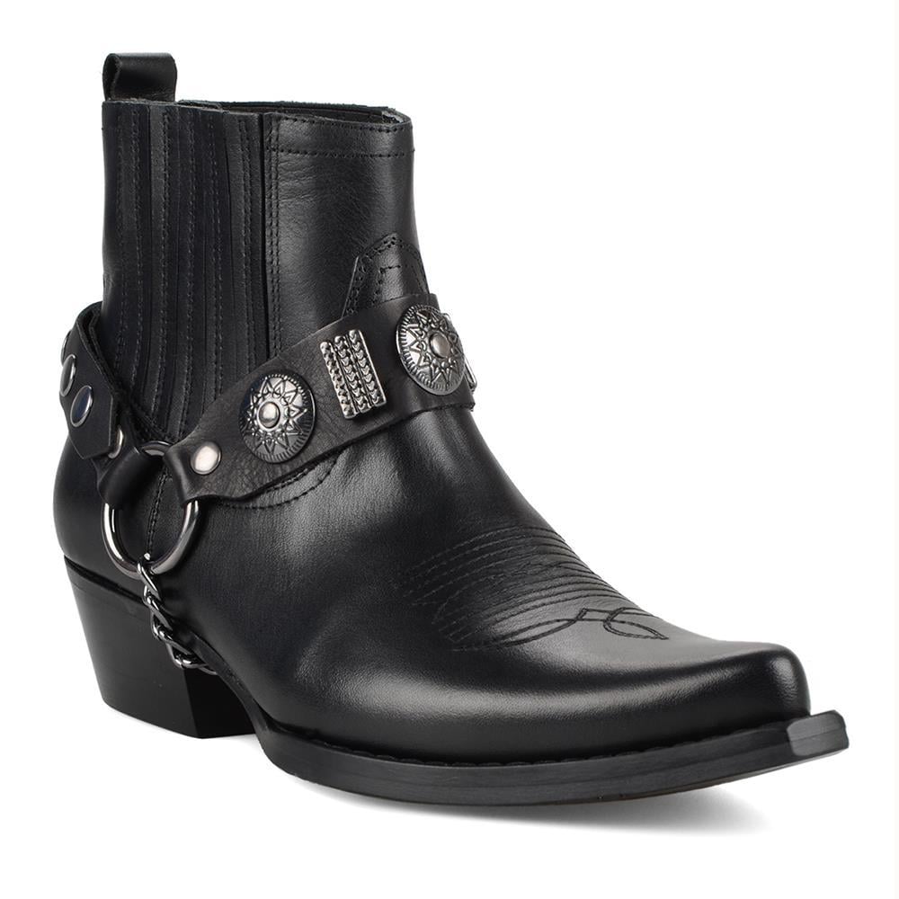 FootCourt Cowboy Boots Black