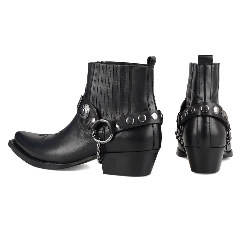 FootCourt Cowboy Boots Black