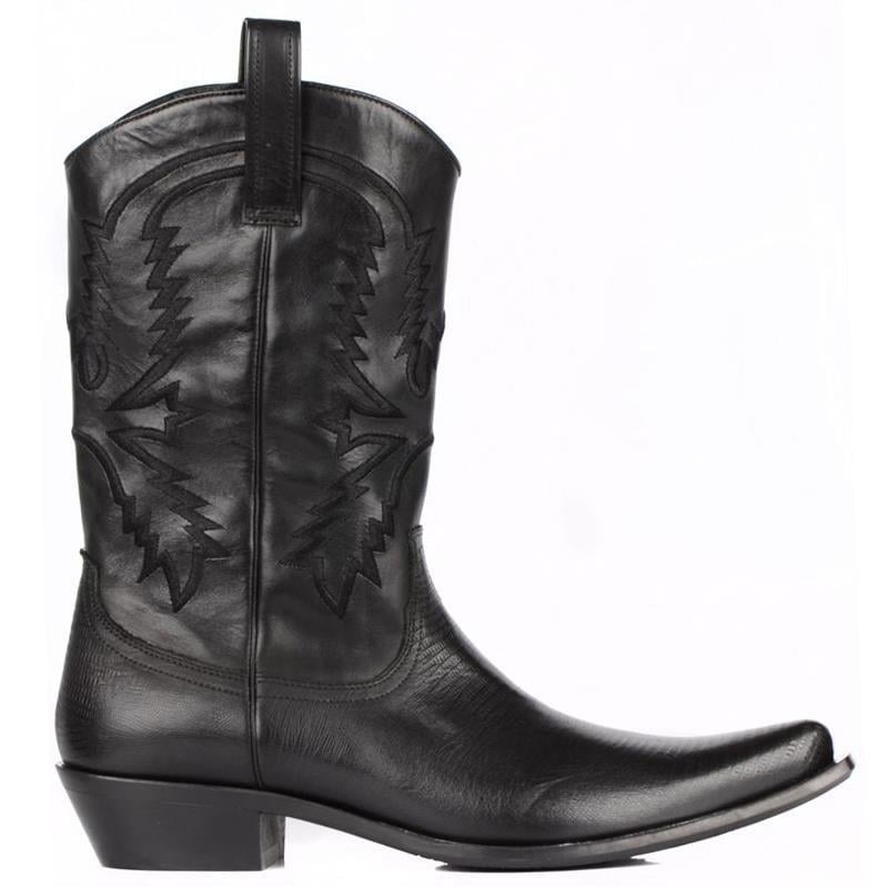 FootCourt Cowboy Boots Black
