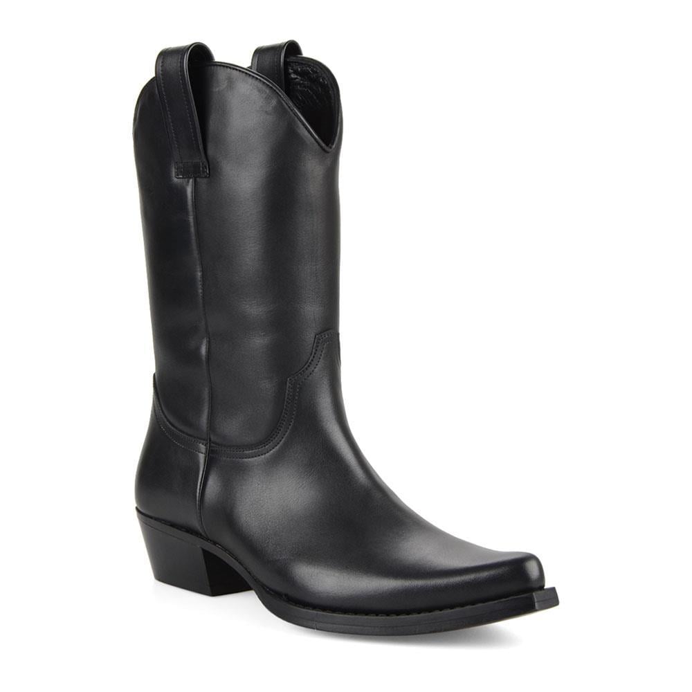 FootCourt Cowboy Boots Black