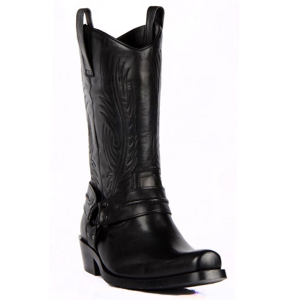 FootCourt Cowboy Boots Black