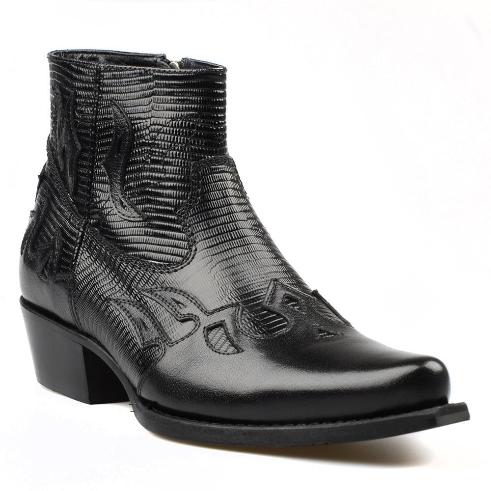 FootCourt Cowboy Boots Black