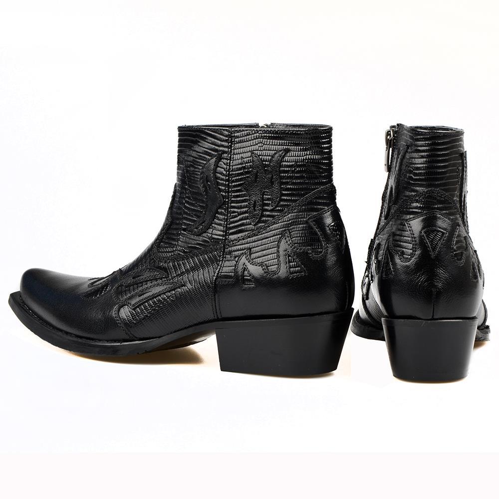 FootCourt Cowboy Boots Black