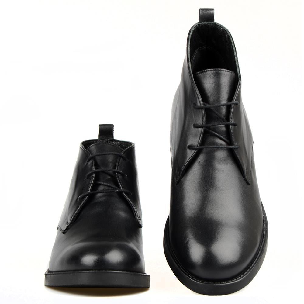 Black Women's Lace Up Ankle Boots