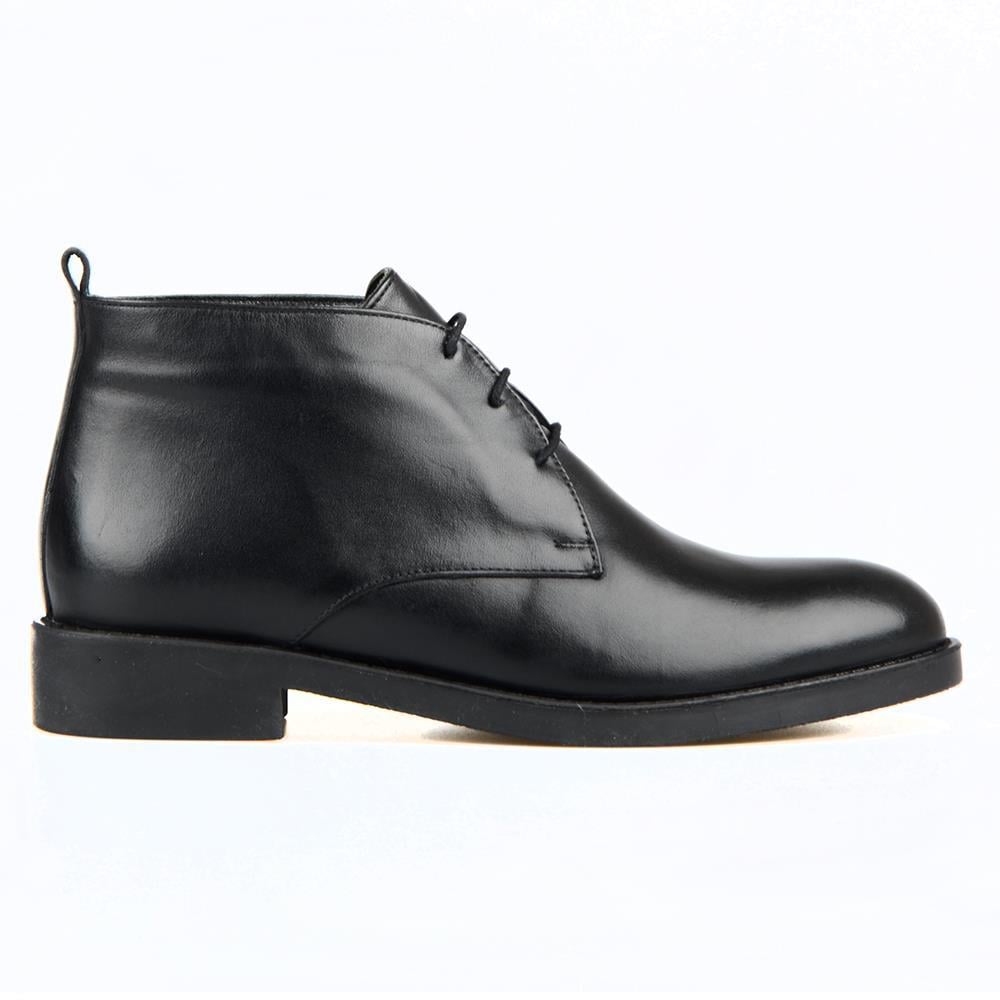 Black Women's Lace Up Ankle Boots