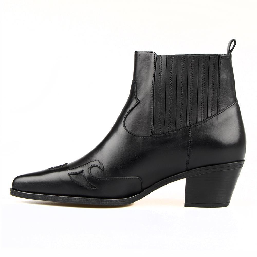 FootCourt Cowboy Boots Black