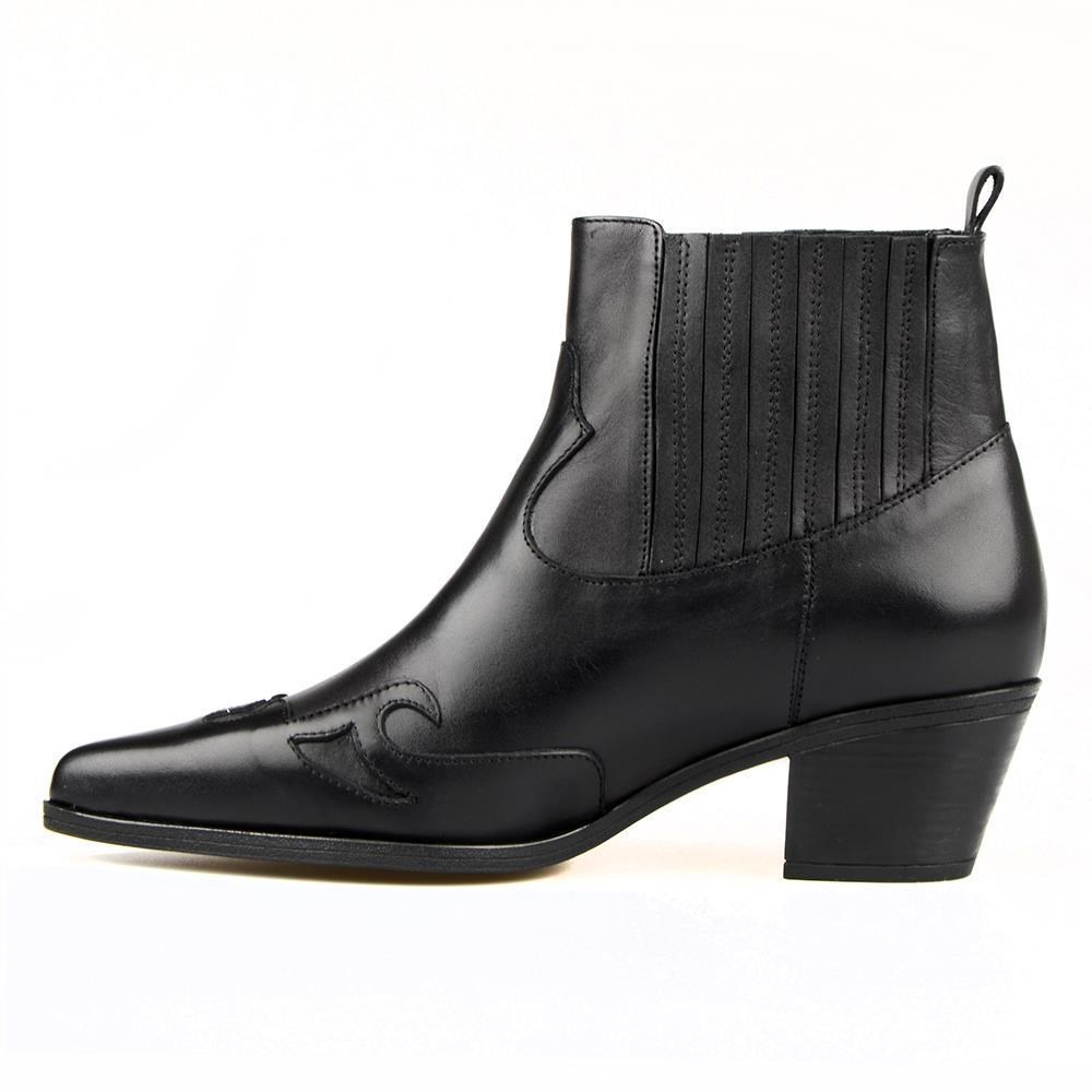 FootCourt Cowboy Boots Black