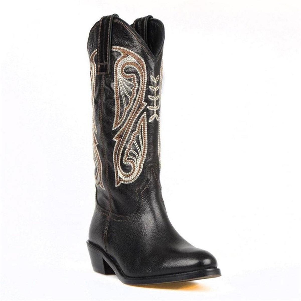 FootCourt Cowboy Boots Black