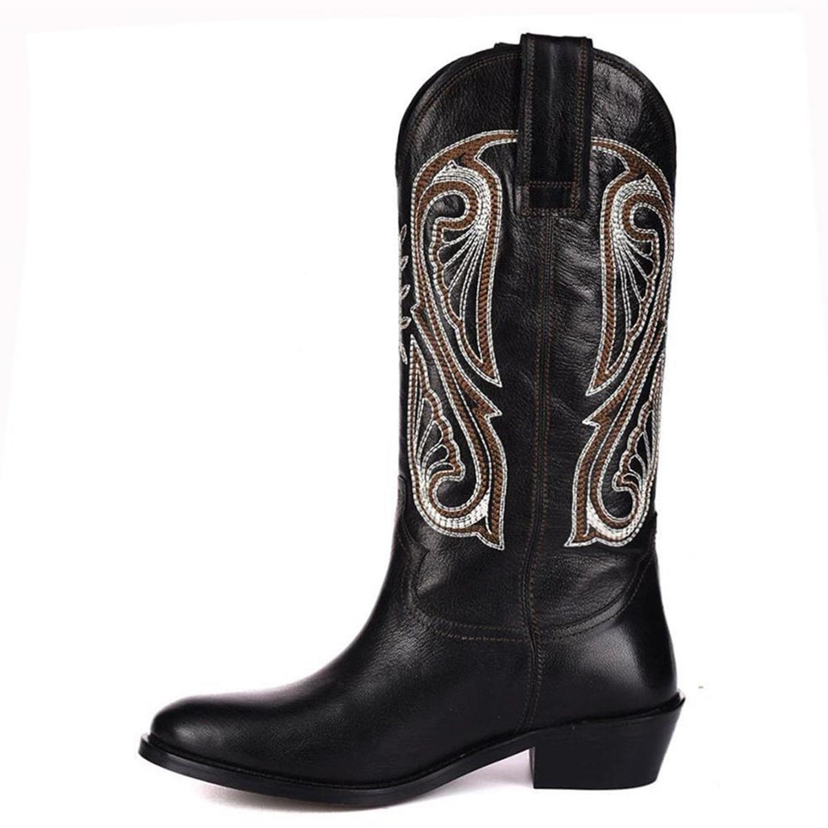 FootCourt Cowboy Boots Black