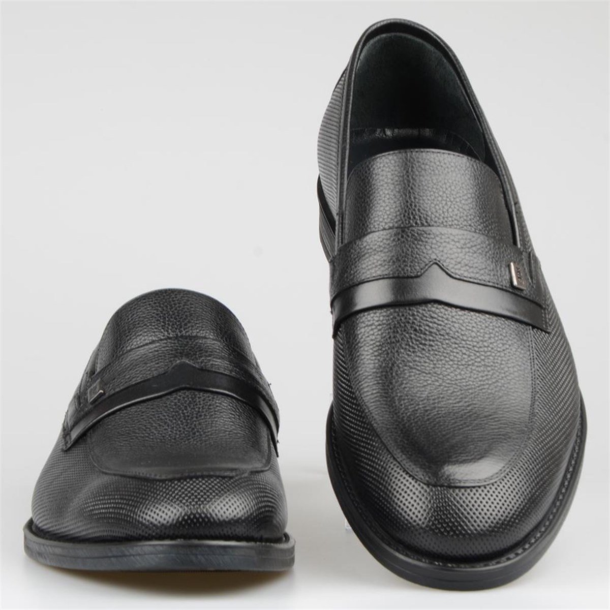 Classic Black Leather Men's Office Shoes 