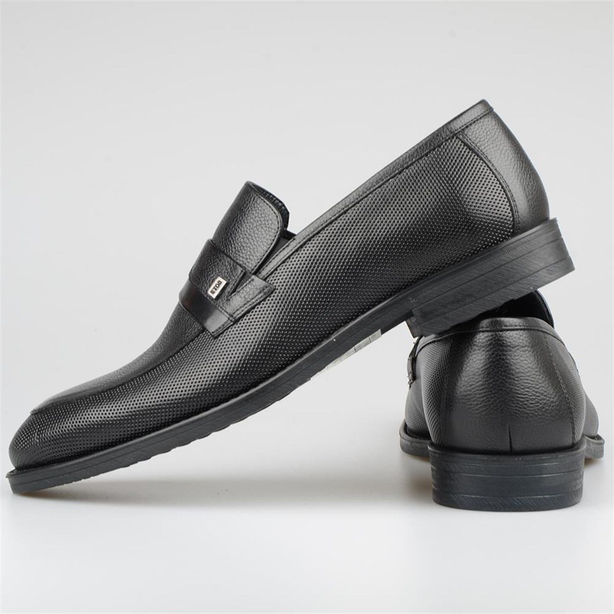 Classic Black Leather Men's Office Shoes 