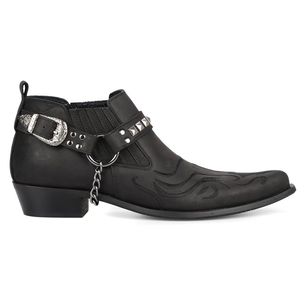 FootCourt Black Cowboy Shoes