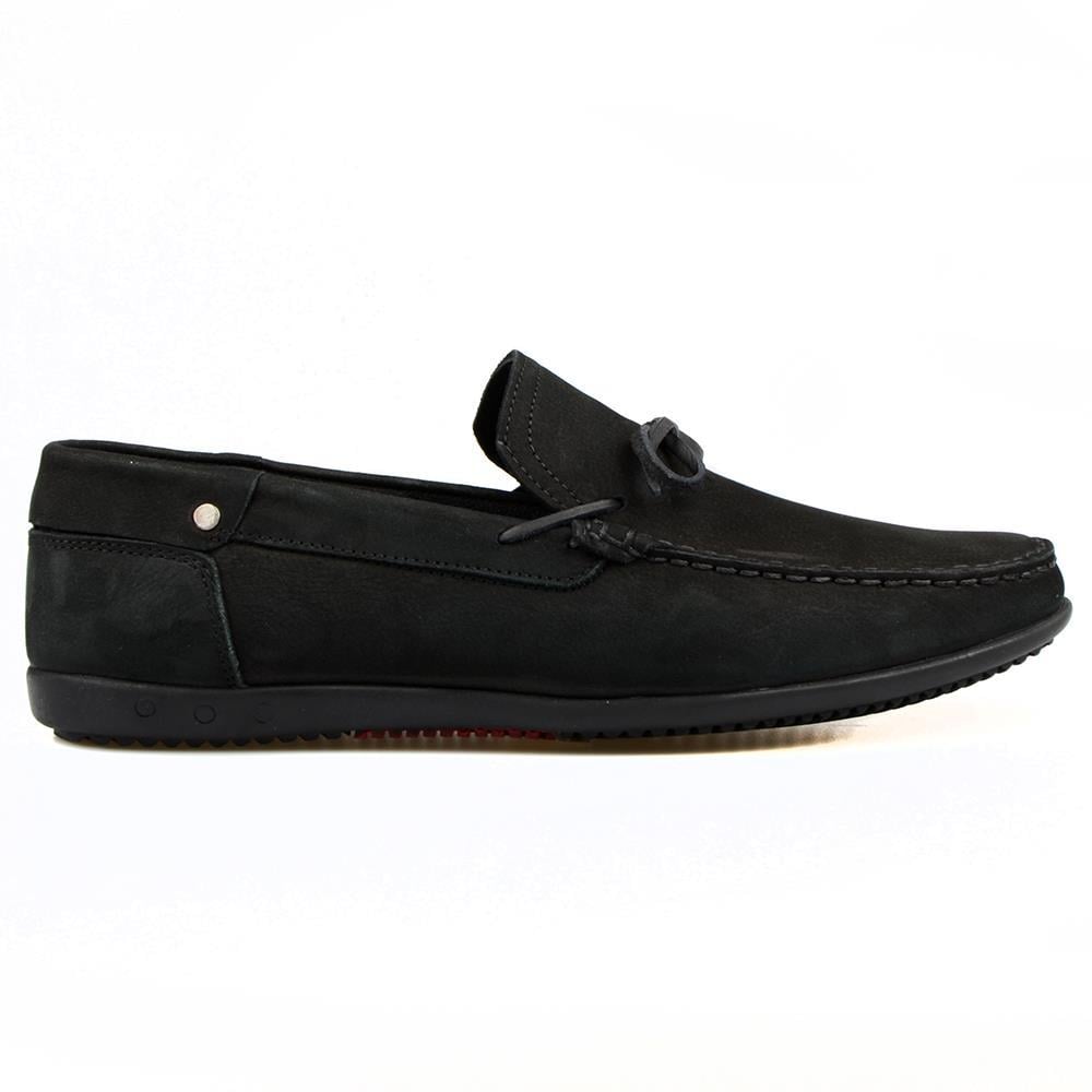 Black Nubuck Men Loafers