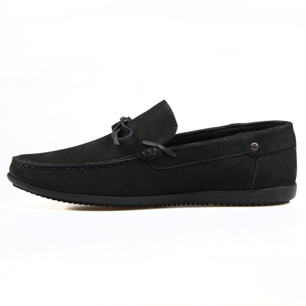Black Nubuck Men Loafers