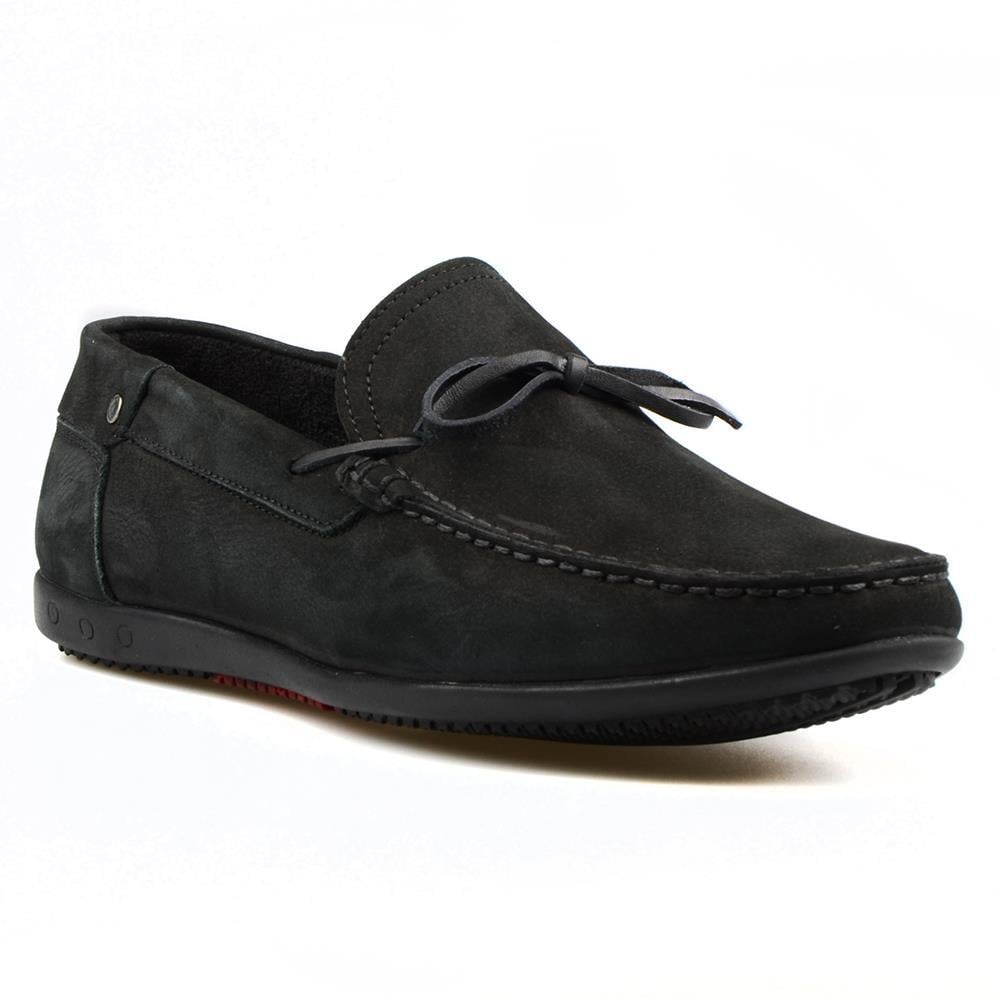 Black Nubuck Men Loafers