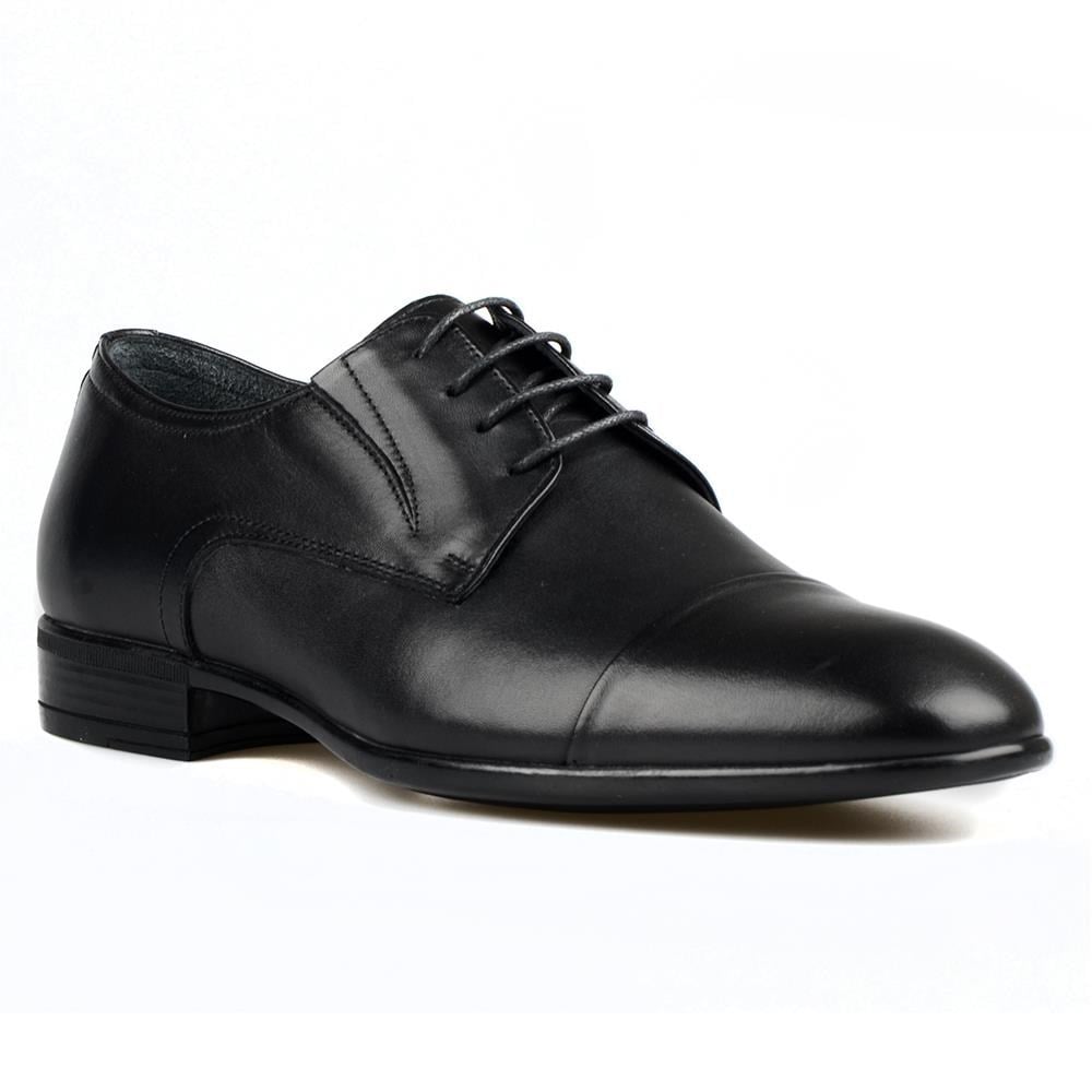 Black Leather Men's Classic Shoes