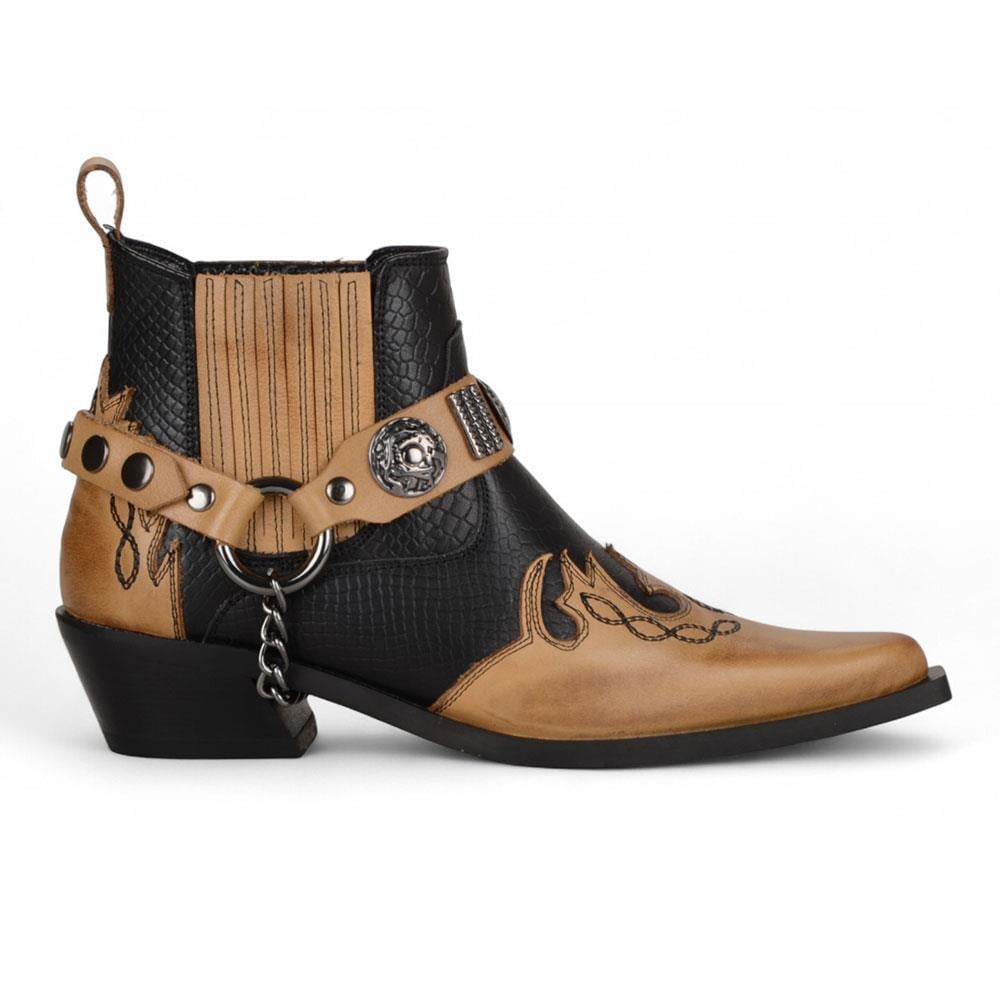 FootCourt Cowboy Boots Tan