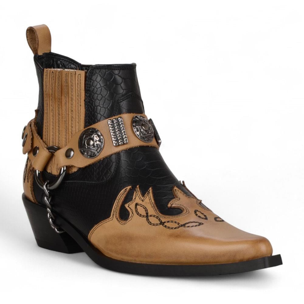 FootCourt Cowboy Boots Tan