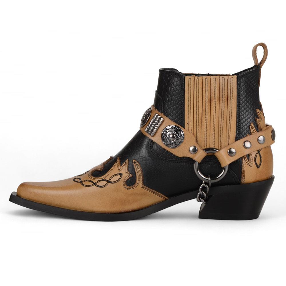 FootCourt Cowboy Boots Tan