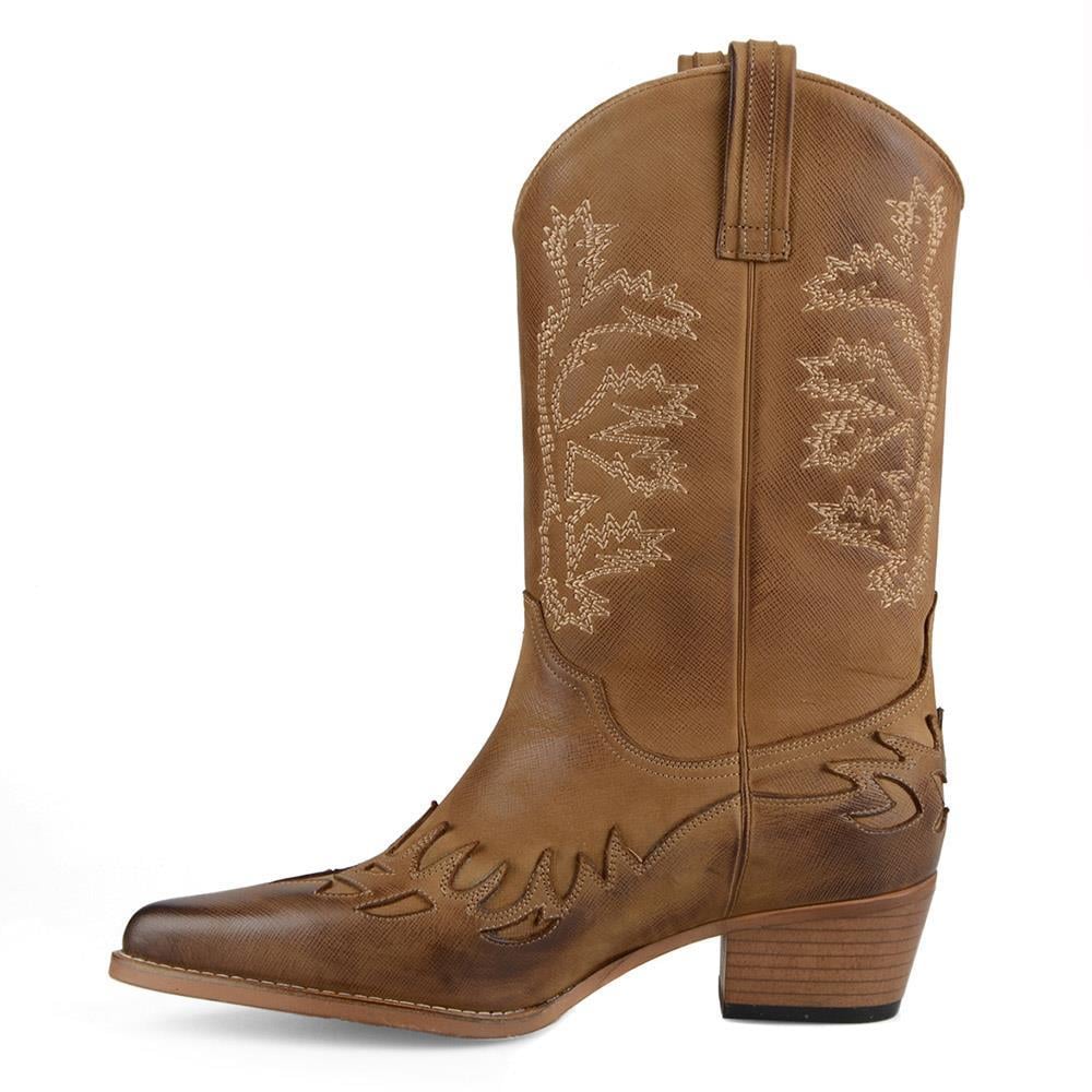 FootCourt Cowboy Boots Tan