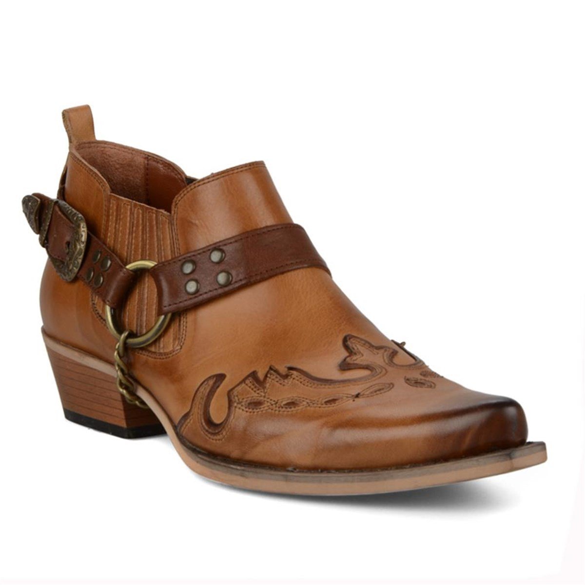 FootCourt Cowboy Shoes Tan