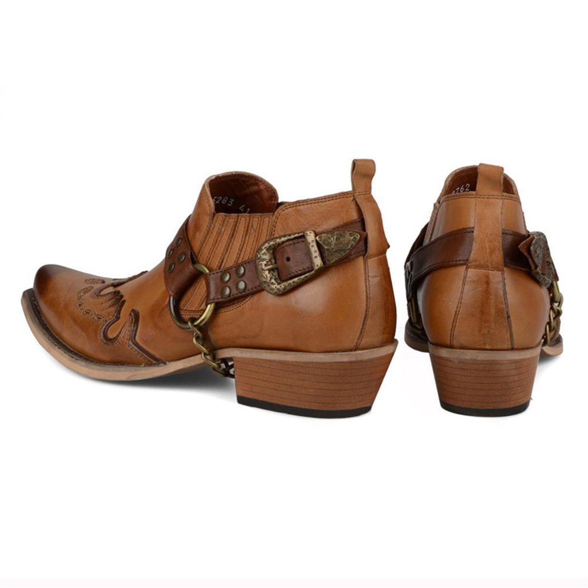 FootCourt Cowboy Shoes Tan