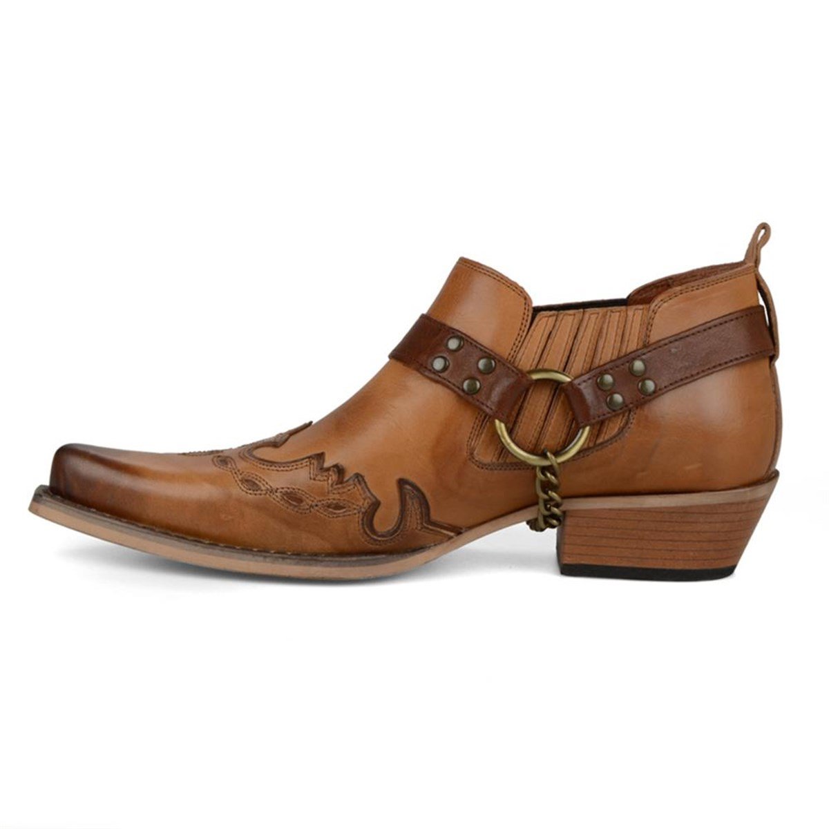 FootCourt Cowboy Shoes Tan