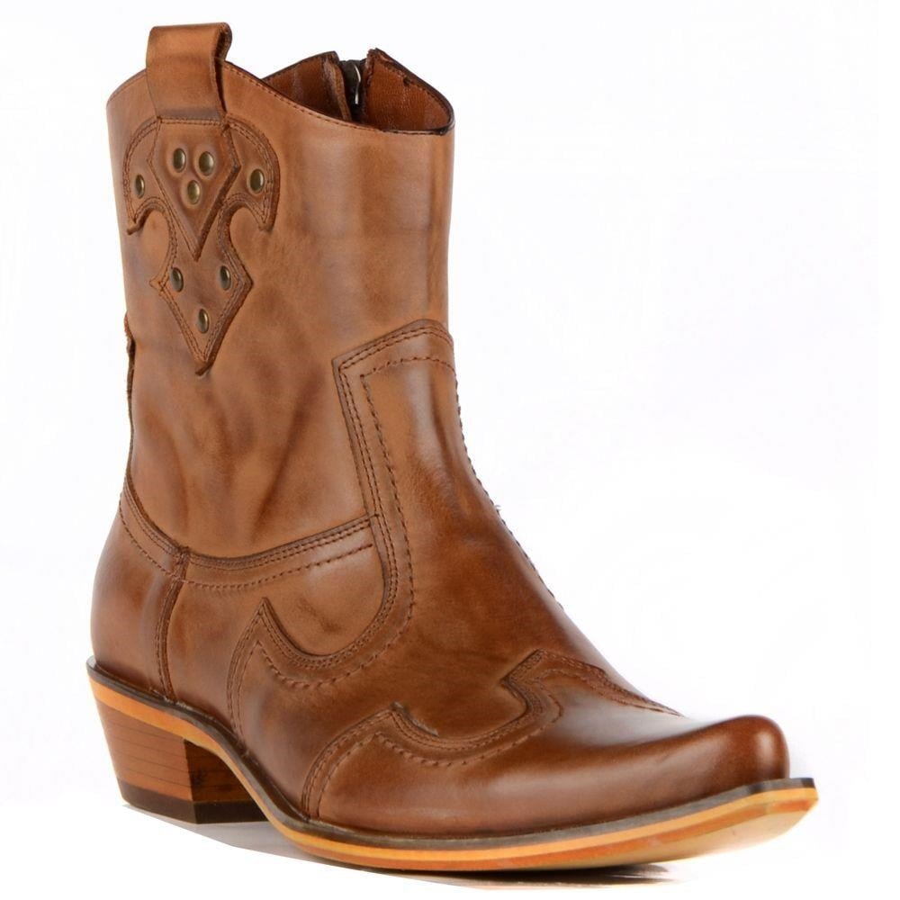 FootCourt Cowboy Boots Tan