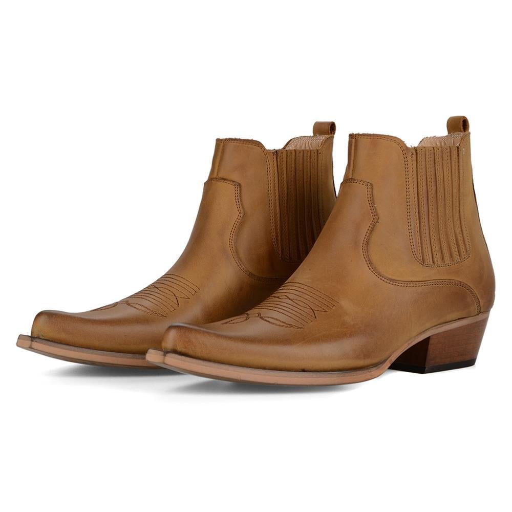 FootCourt Cowboy Boots Tan