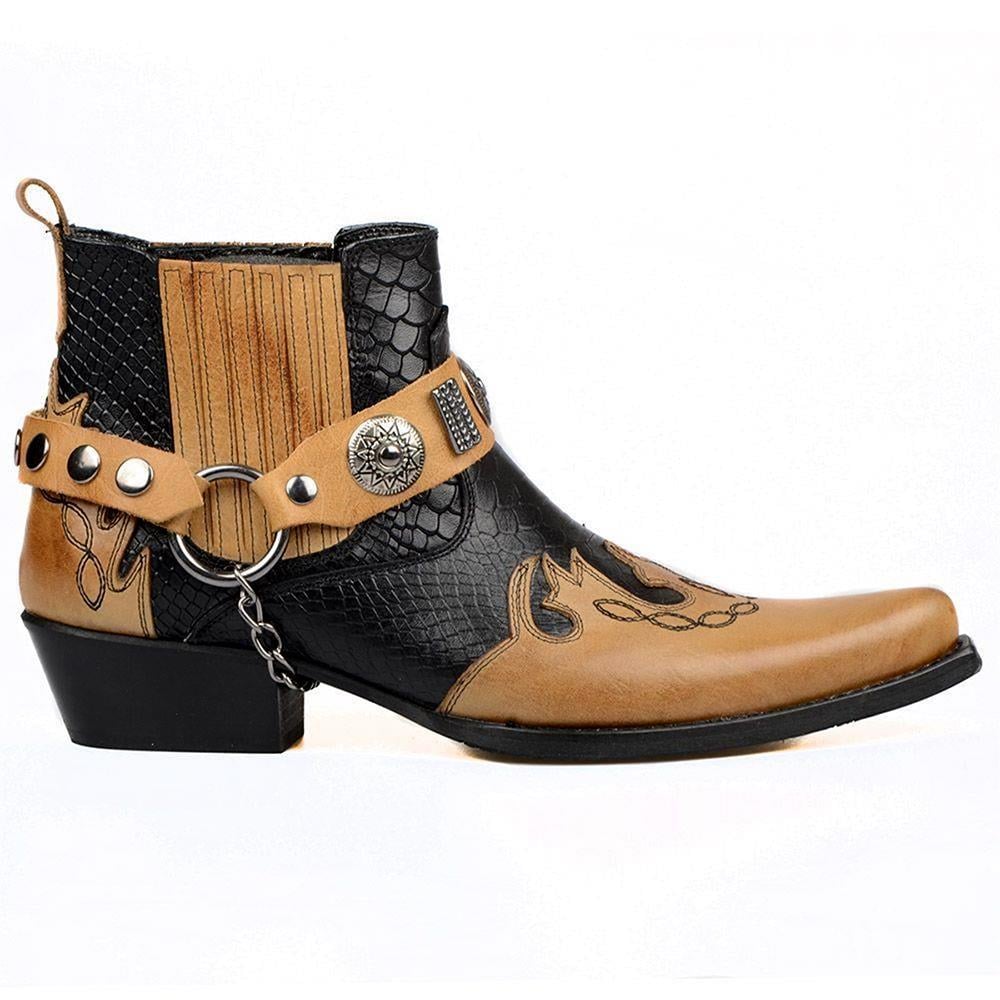 FootCourt Cowboy Boots Tan
