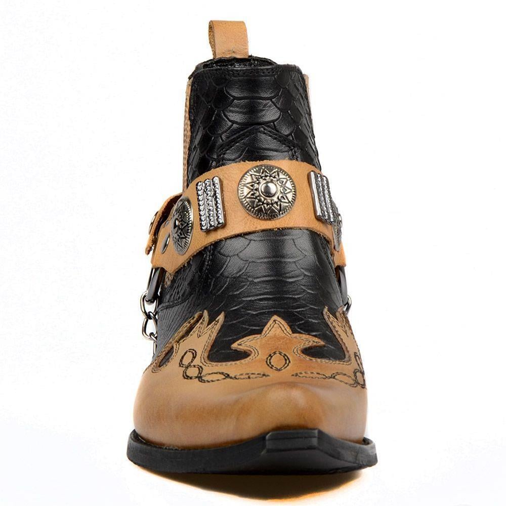 FootCourt Cowboy Boots Tan