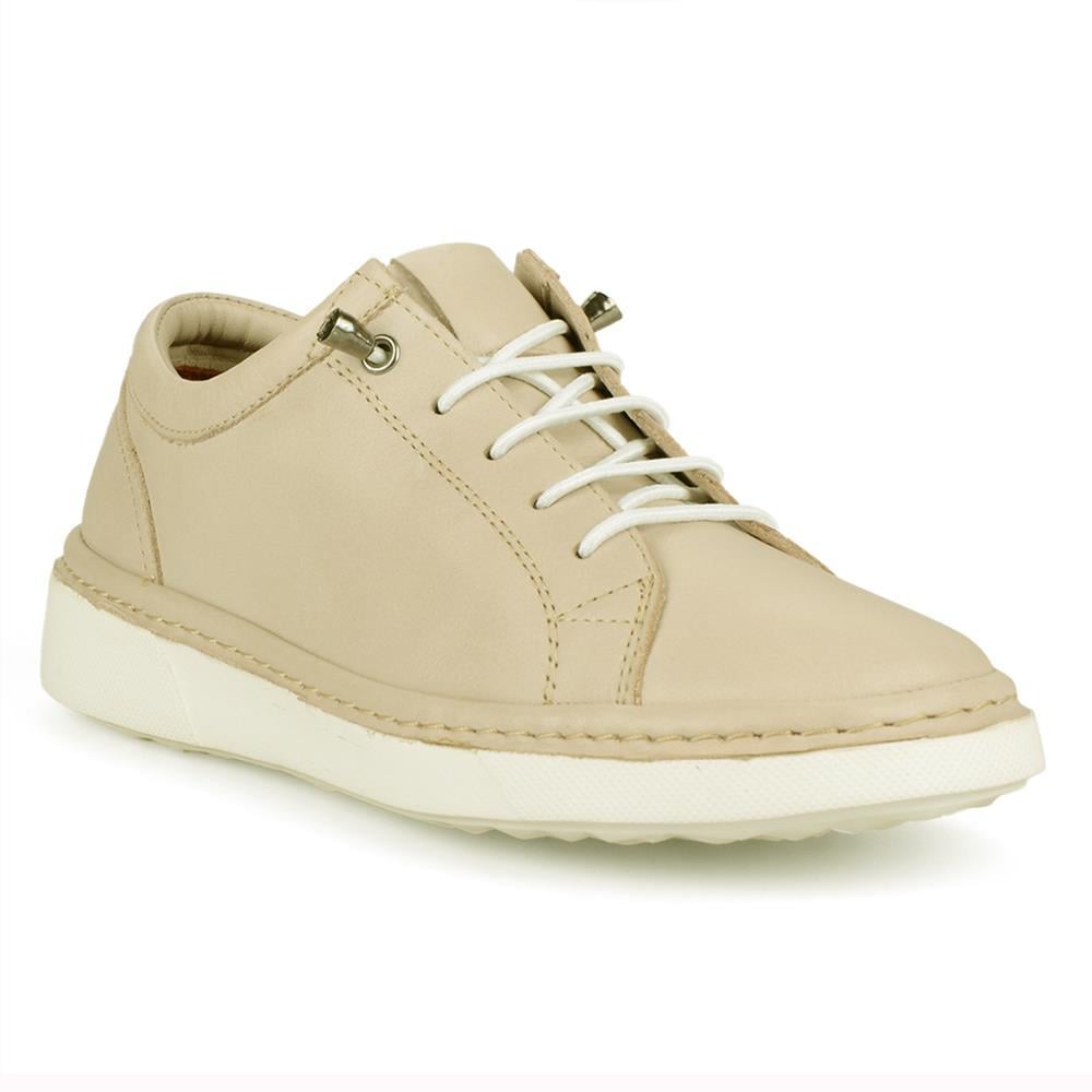 FootCourt Beige Women Soft Casual Shoes